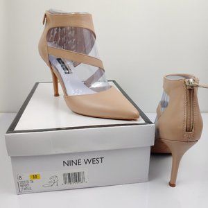 nine west forty asymmetrical strappy pumps